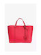Pinko Carrie Leather Women's Bag Shopper Shoulder Red