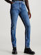 Ανδρικό Παντελόνι Τζιν με Slim Straight Εφαρμογή DenimBlue