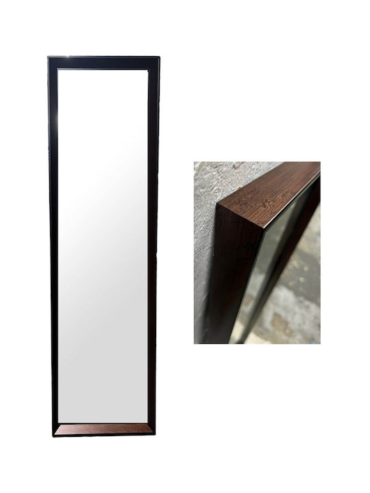 ForHome Wall Mirror Full Length with Multicolour Wooden Frame 120x30cm 1pcs