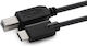 Microconnect USB 2.0 Cable USB-C male - USB-B Μαύρο 5m USB3.1C2B5