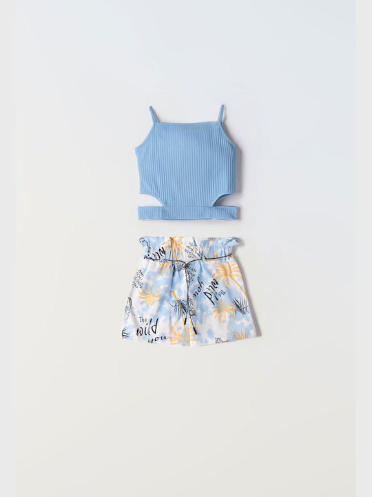 Εβίτα Kids Set with Shorts Summer 2pcs chiel