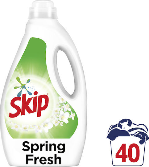 Skip Spring Fresh Liquid Laundry Detergent for Colored Clothes 40 Washes