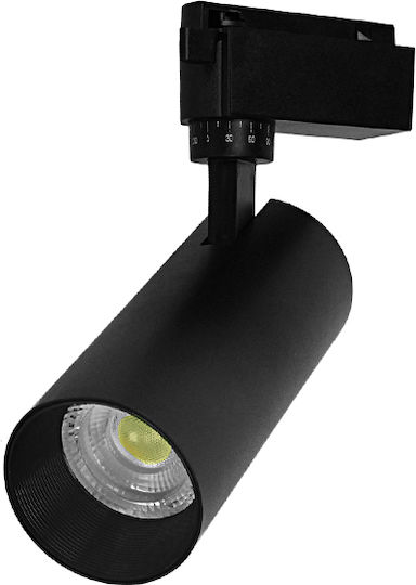 GloboStar Single LED Cool White Spot in Black Color