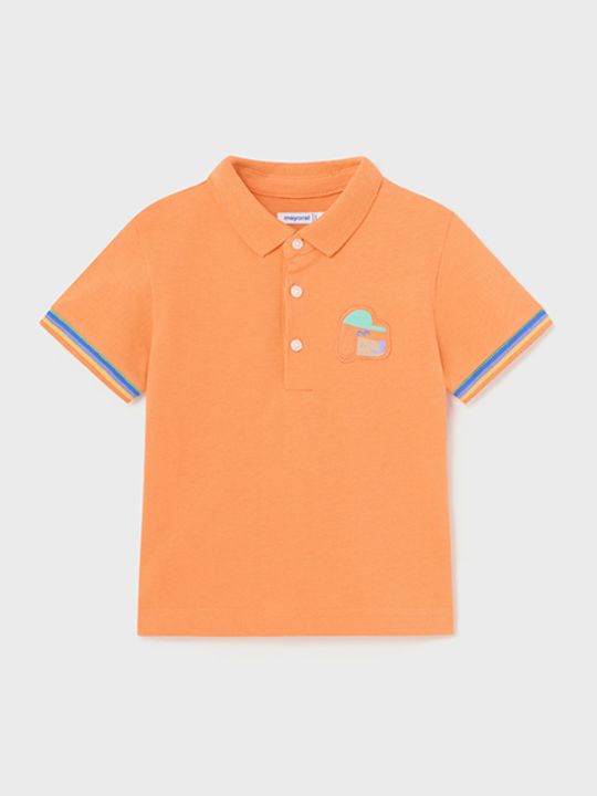 Mayoral Παιδικό Polo Κοντομάνικο μανταρινι