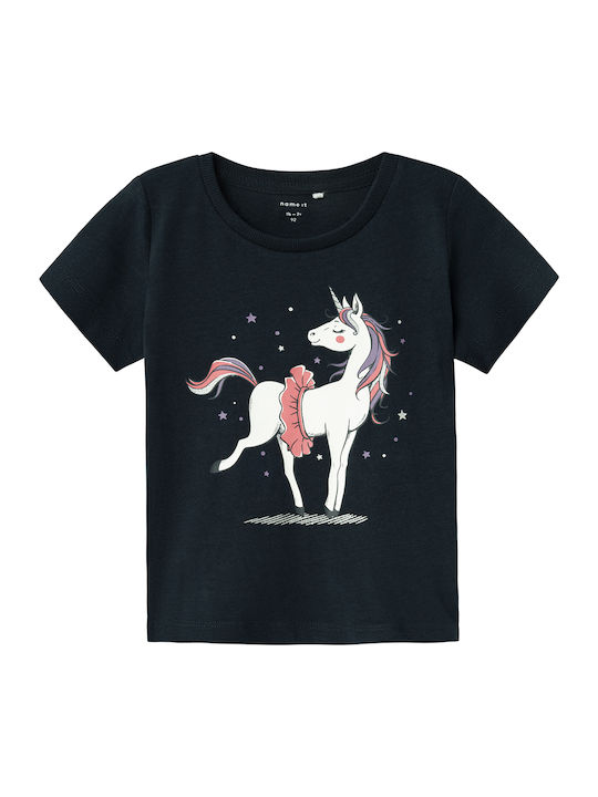Name It Tricou pentru copii albastru închis
