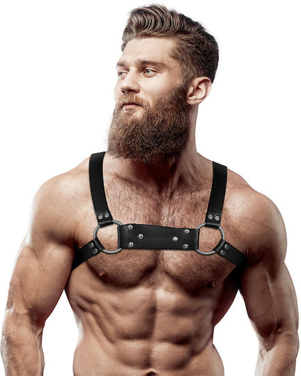 Fetish Submissive Ανδρικό Harness Μαύρο