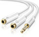 Ugreen Καλώδιο Ήχου TRRS 3.5mm male - 2x 3.5mm ...