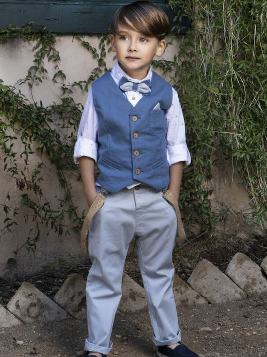 Baby Bloom Costum De Botez Albastru 7 Bucăți Baby Bloom Costum De Botez Albastru 7 Bucăți