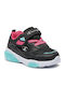 Wave Παιδικά Sneakers με Σκρατς Μαύρα