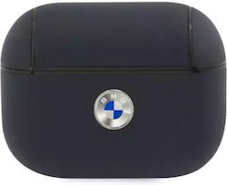 BMW Case Leather in Navy Blue color for Apple AirPods Pro