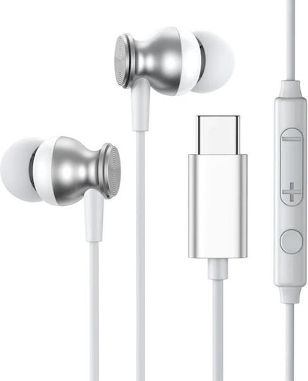 Joyroom JR-EC04 In-Ear Freisprecheinrichtung Kopfhörer mit Stecker USB-C Gray