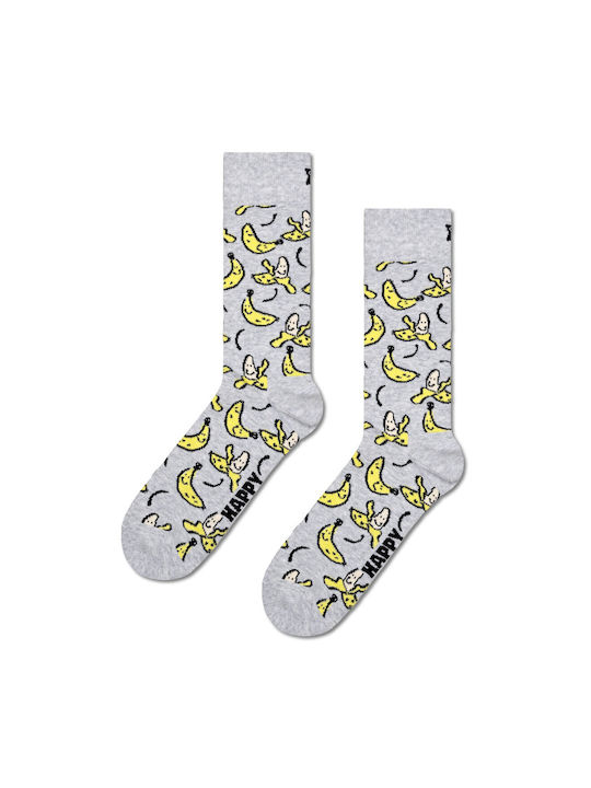 Happy Socks Banana Κάλτσες Γκρι