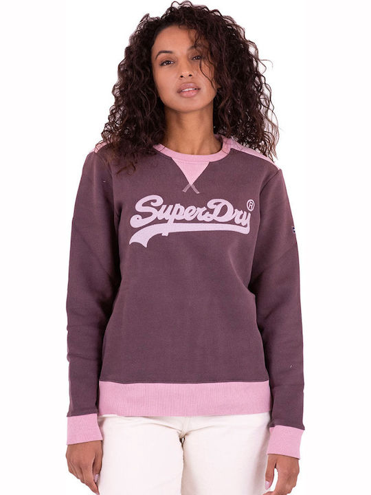 VINTAGE LOGO Women's Sweatshirt Rich Deep Burgundy