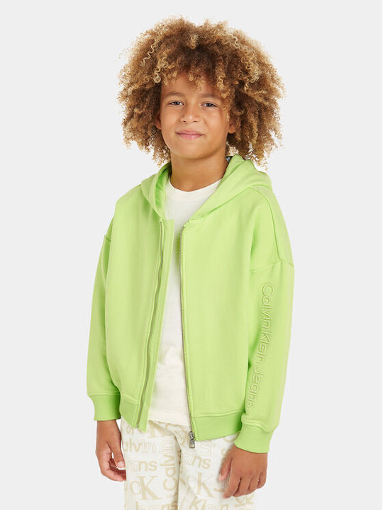 Calvin Klein Παιδική Ζακέτα Πράσινη