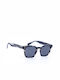 Monte Como Sunglasses with Gray Tartaruga Plastic Frame and Blue Lens AT8035 C2