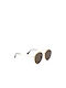 Monte Como Sunglasses with Gold Metal Frame and Brown Lens 17011 C03