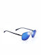 Monte Como Men's Sunglasses with Gray Metal Frame and Blue Mirror Lens PZ5009 C5