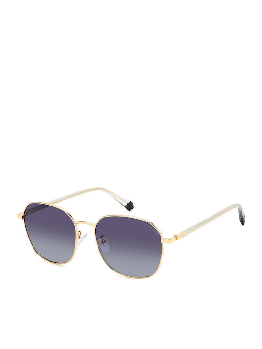 Polaroid Women's Sunglasses with Gold Metal Fra...