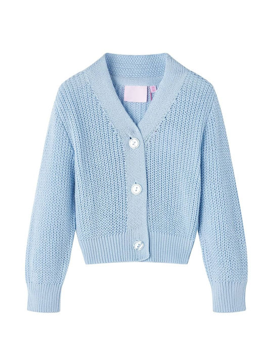 vidaXL Kids Cardigan Knitted Blue