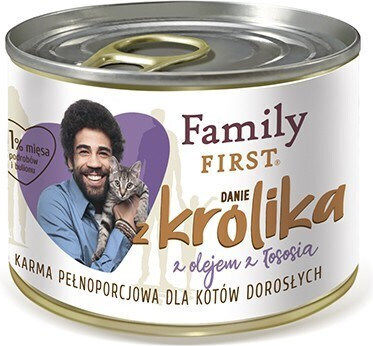 Family First Nassfutter für Erwachsene Katzen in Dose mit Lamm ohne Gluten 200gr