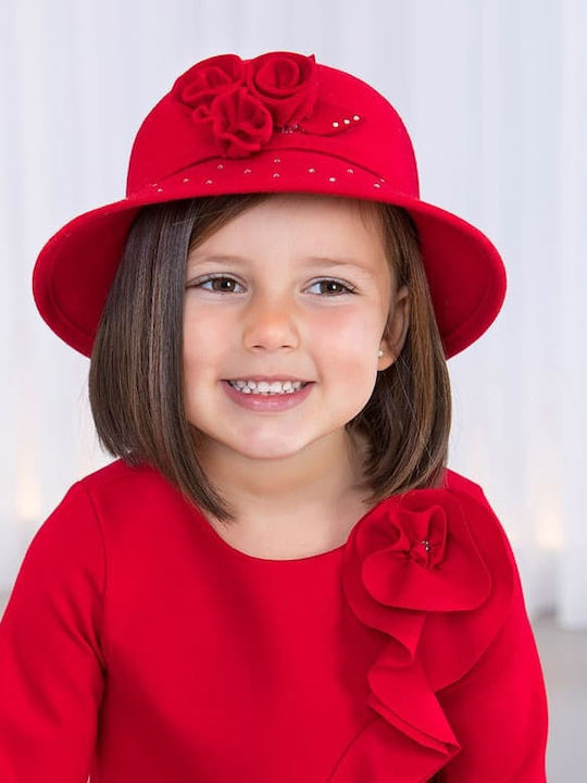 Abel & Lula Παιδικό Καπέλο Υφασμάτινο Κόκκινο