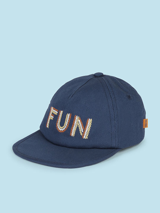 Mayoral Kinderhut Jockey Stoff Fun Cap Blau