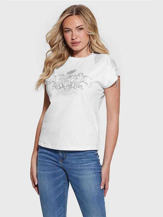 Guess Damen T-shirt Weiß