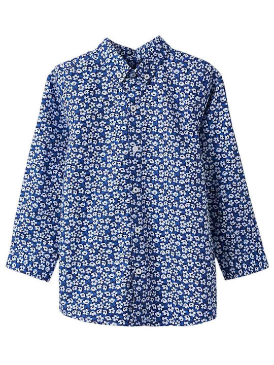 Zippy Kids Floral Shirt Blue