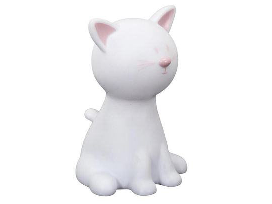 Led Kids Decorative Lamp White 9.5x10.5x19εκ.