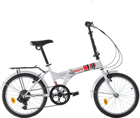 Orient Easy 20" 2022 Λευκό Ποδήλατο Πόλης με 6 Ταχύτητες