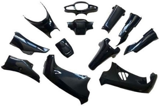 Roc Motorcycle Plastic Set for Modenas Kriss II Blue 12pcs