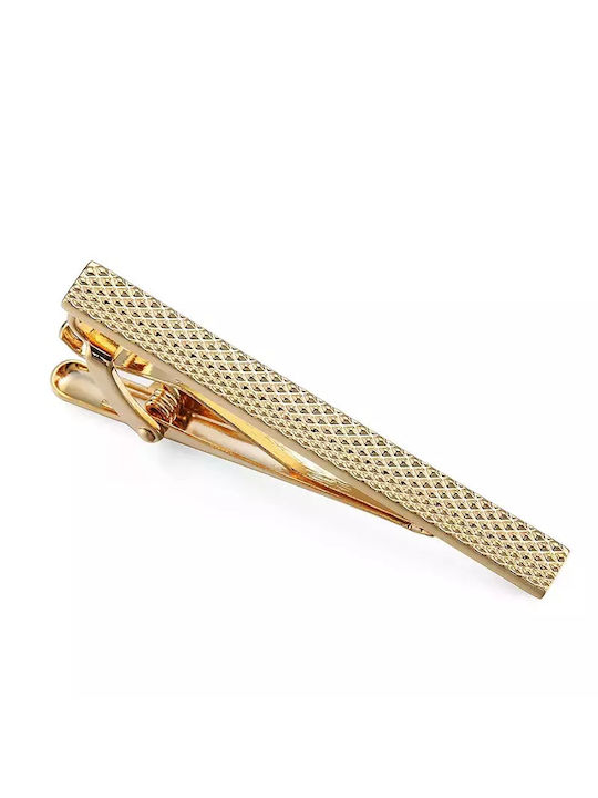 Steel Tie Clip Gold 6x0.5cm