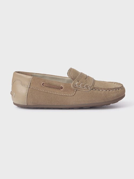 Mayoral Boys Suede Moccasins Brown