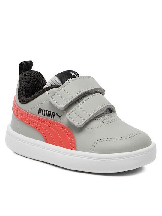 Puma Παιδικά Sneakers Courtflex V2 V Inf Γκρι