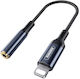 Remax Μετατροπέας Lightning male σε 3.5mm female Γκρι 1τμχ