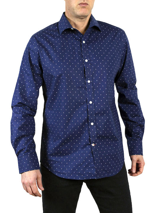 Tommy Hilfiger Men's Shirt Long Sleeve Blue