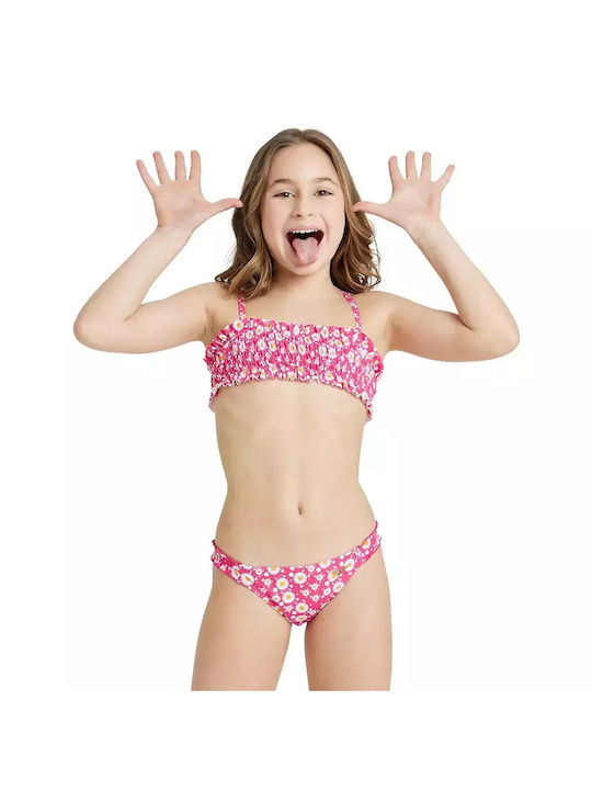 Arena Kinder Badebekleidung Bikini Bandeau Fuchsie