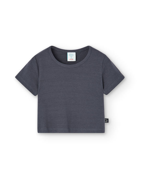 Boboli Kids Blouse Short Sleeve Gray