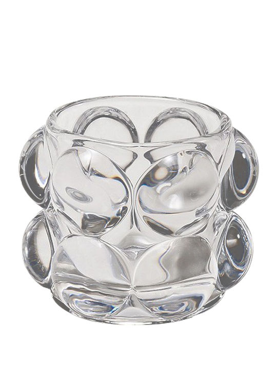 Espiel Set of Candle Holders Glass suitable for Tealights Transparent 7.8x7.8x6.7cm 6pcs