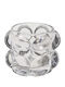 Espiel Set of Candle Holders Glass suitable for Tealights Transparent 7.8x7.8x6.7cm 6pcs