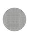 vidaXL Rug Round Shaggy Grey