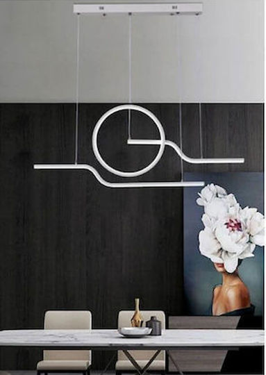 Universo Illuminazione Deckenleuchte 89cm Weiß mit Integrierter LED