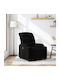 Relaxsessel mit Fußhocker Black 75.5x93x99.5cm