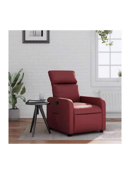 Relaxsessel mit Fußhocker aus Kunstleder Bordea...