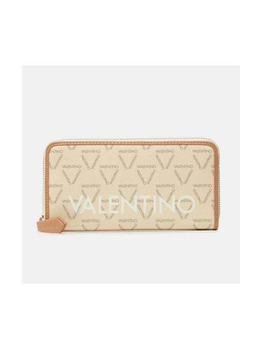 Valentino Bags Μεγάλο Γυναικείο Πορτοφόλι Μπεζ