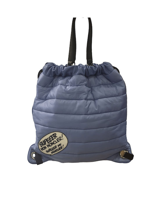 Moncler Leder Damen Beutel Rucksack Blau