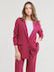 Betty London Vitali Blazer pentru femei Sacou Roz