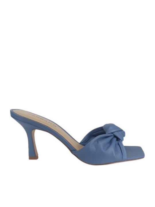 Carrano Mestico Mules Blue 321027