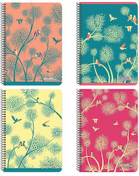 Must Spiral Notebook Ruled A4 60 Sheets 2 Subjects Dreams 1pcs (Μiscellaneous Designs/Colors)