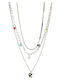 Achilleas Accessories Halskette Dreifach mit Design Herz